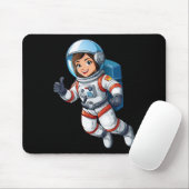 Kosmonaut schwebt im Weltraum Mousepad (Mit Mouse)