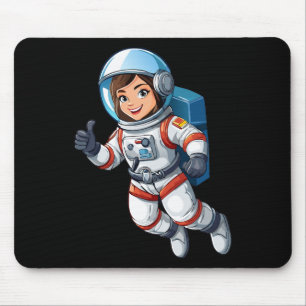 Kosmonaut schwebt im Weltraum Mousepad