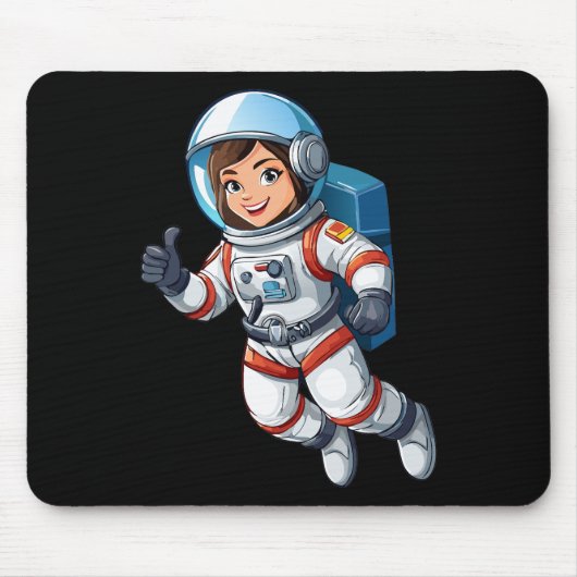 Kosmonaut schwebt im Weltraum Mousepad (Vorne)