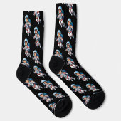 Kosmonaut schwebt im Weltraum Socken (Rechts)