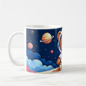 Kosmonaut-Teddybär-Träume Kaffeetasse (Links)