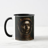 Kosmonaute Frau 3D Bronze Tasse (Links)