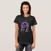 Kosmonauten Spacey Ästhetik Vaporwave Space Gitarr T-Shirt (Vorne ganz)