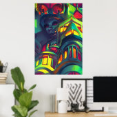 Kosmopolitik der Neugier von Wombott Poster (Heimbüro)