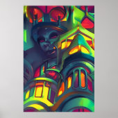 Kosmopolitik der Neugier von Wombott Poster (Vorne)