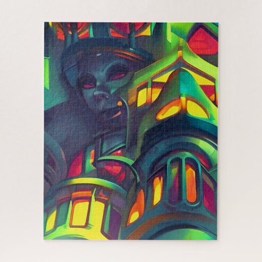 Kosmopolitik der Neugier von Wombott Puzzle (Vertikal)