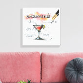 kosmopolitisch leinwanddruck (Insitu (Wohnzimmer))