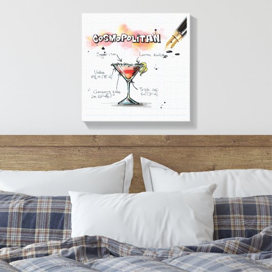 kosmopolitisch leinwanddruck (Insitu (Schlafzimmer))