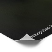 Kosmopolitische Biene Poster (Ecke)