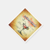 Kosmopolitischer Barkeeper Drink Rezept Serviette (Ecke)