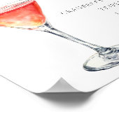 Kosmopolitischer Martini Unterschrift Drink Poster (Ecke)