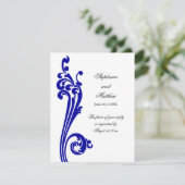 kosmopolitischer UAWG für Blüh und Wirbel Einladung (Stehend Vorderseite)