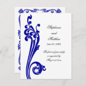 kosmopolitischer UAWG für Blüh und Wirbel Einladung (Vorne/Hinten)