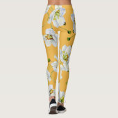 Kosmos, Aquarell, nahtlos, Blumenmuster. Leggings (Rückseite)