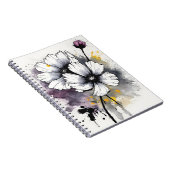 Kosmos - Aquarellblumen Notizblock (Rechte Seite)