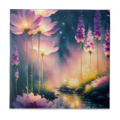 Kosmos blüht Kunstwerk Fliese (Vorderseite)