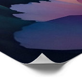 Kosmos blüht Kunstwerk Poster (Ecke)