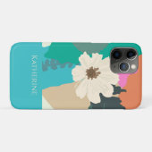 Kosmos Blume Abstrakte Farbblöcke Moderne, kundens Case-Mate iPhone Hülle (Rückseite (Horizontal))