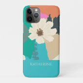 Kosmos Blume Abstrakte Farbblöcke Moderne, kundens Case-Mate iPhone Hülle (Rückseite)