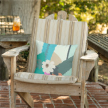 Kosmos Blume Abstrakte Farbblöcke Moderner Sommer