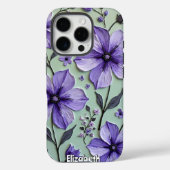 Kosmos-Blume auf einer blauen Leinwand Case-Mate iPhone Hülle (Rückseite)
