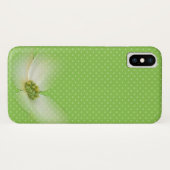 Kosmos-Blume auf Polka-Punkten Case-Mate iPhone Hülle (Rückseite (Horizontal))