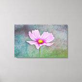 Kosmos-Blume in rosa Fotokunst Leinwanddruck (Vorderseite)