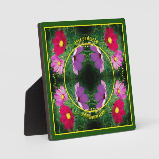 Kosmos-Blume kreieren Ihr eigenes Foto Fotoplatte (Vorderseite)