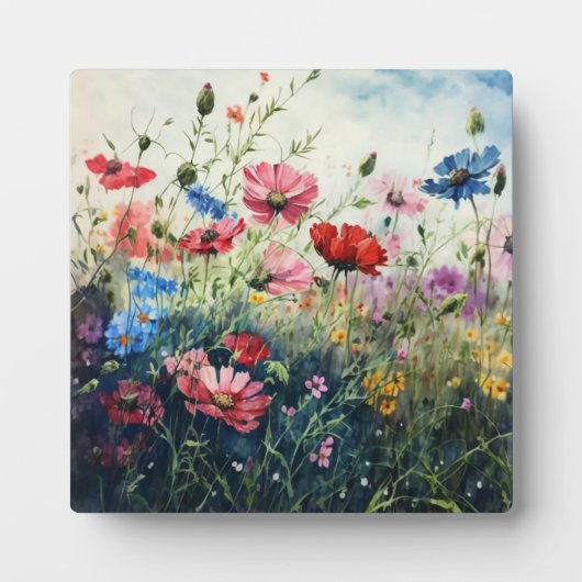 Kosmos Blume Nah Fotoplatte (Vorderseite)