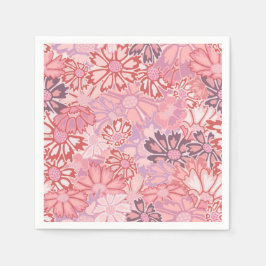 Kosmos-Blume Serviette