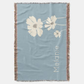 Kosmos-Blume Silhouetten Moderne Blumenmauer Decke (Vorderseite Vertikal)