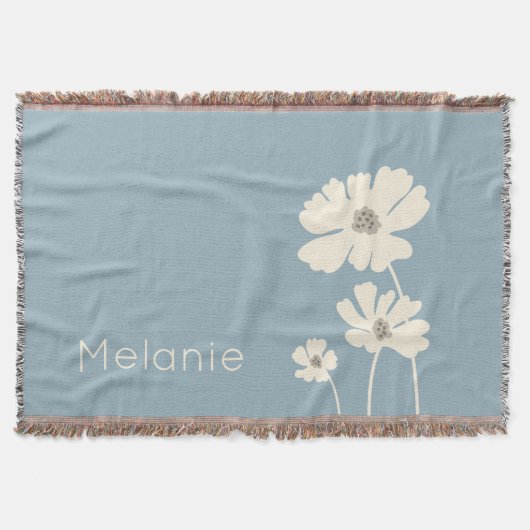 Kosmos-Blume Silhouetten Moderne Blumenmauer Decke (Vorderseite)