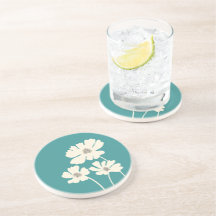 Kosmos-Blume Silhouetten Moderne Blumenmauer