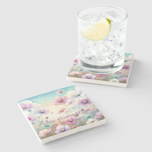 Kosmos-Blume und Kostenvoranschlag Steinuntersetzer