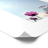 Kosmos-Blumen Japans Poster (Ecke)