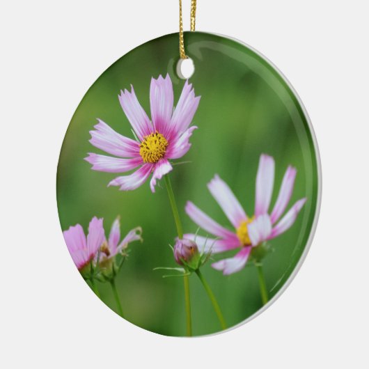 Kosmos-Blumen Keramik Ornament (Links)