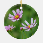 Kosmos-Blumen Keramik Ornament (Hinten)