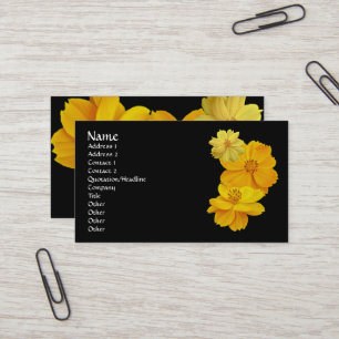 Kosmos (Cosmos sulfureus) Blume Visitenkarte