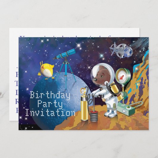 Kosmos Einladung (Vorne/Hinten)