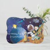 Kosmos Einladung (Stehend Vorderseite)