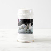 Kosmos-Erntemaschinen-Bier Stein Bierglas (Mittel)