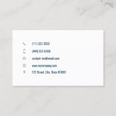 Kosmos für individuell anpassbare Therapeuten Visitenkarte (Rückseite)