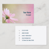 Kosmos für individuell anpassbare Therapeuten Visitenkarte (Vorne/Hinten)