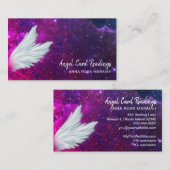 *~* Kosmos Galaxy Angel Wings Stars Universum Visitenkarte (Vorne/Hinten)
