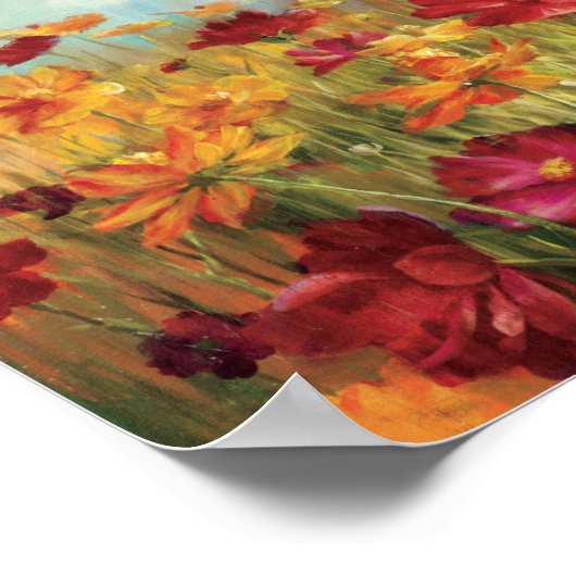 Kosmos im Feld Poster (Ecke)