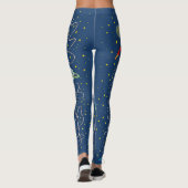 Kosmos-Kosmonautenrakete Leggings (Rückseite)