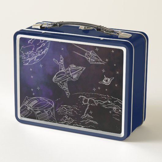 Kosmos Metall Brotdose (Rückseite)