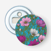 Kosmos-Mix auf blau Flaschenöffner (Vorderseite)