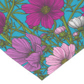 Kosmos-Mix auf blau Kurzer Tischläufer (Ecke)