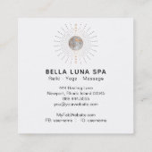 *~* Kosmos-Mondenergie Rays MondShaman Quadratische Visitenkarte (Rückseite)